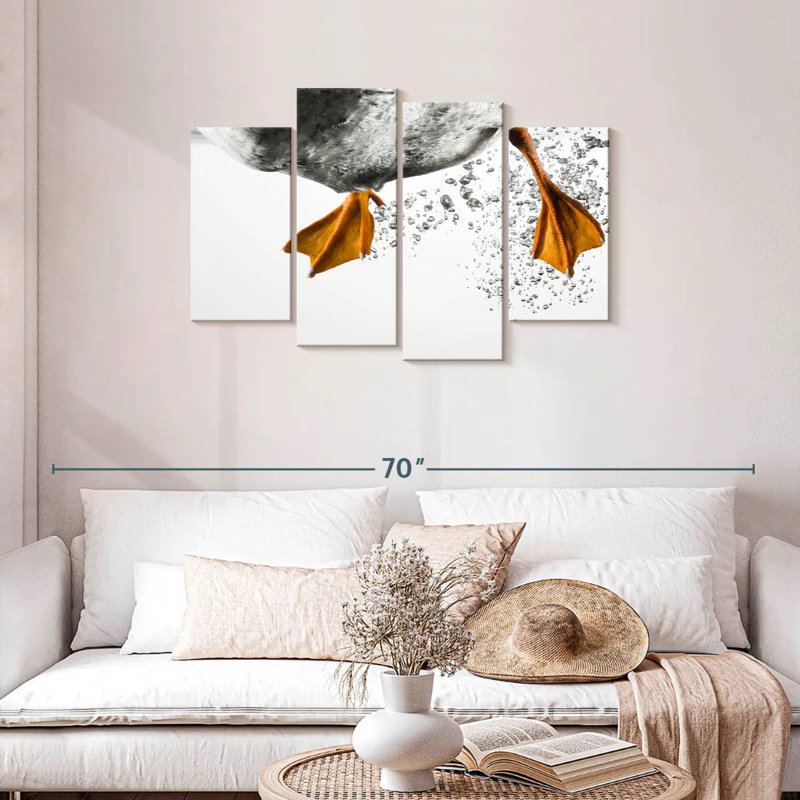 Brampt Duck Feet Underwater, 27" H x 43" W