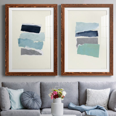 «Seaside Color Study II», reproduction encadrée de qualité supérieure - prête à être accrochée