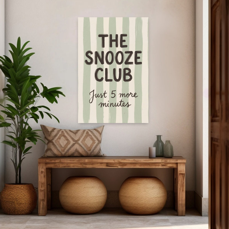 «The Snooze Club», impression d'art mural abstrait contemporain, 48" H x 32" W