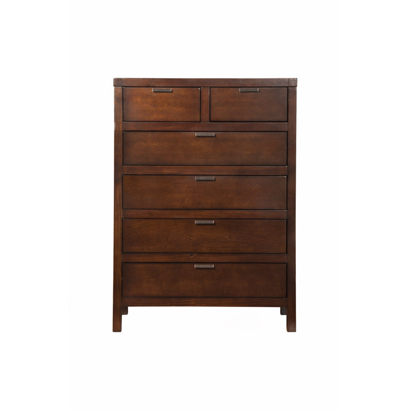 Commode 6 tiroirs Milburn Carmel, Espresso