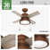 36" Loki 4 - Blade Standard Ceiling Fan with Light Kit Included