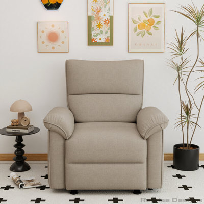 Wall Hugger Recliner,Zero Wall Power Recliner Chair,Electric Recliner for Living Room,Fabric Reclining Armchair for small space,Reclining Sofa for Bedroom/Apartment/RV,USB Port(Type-C)