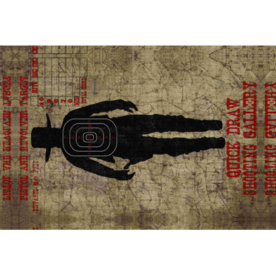 Cible humaine - reproduction sur toile tendue