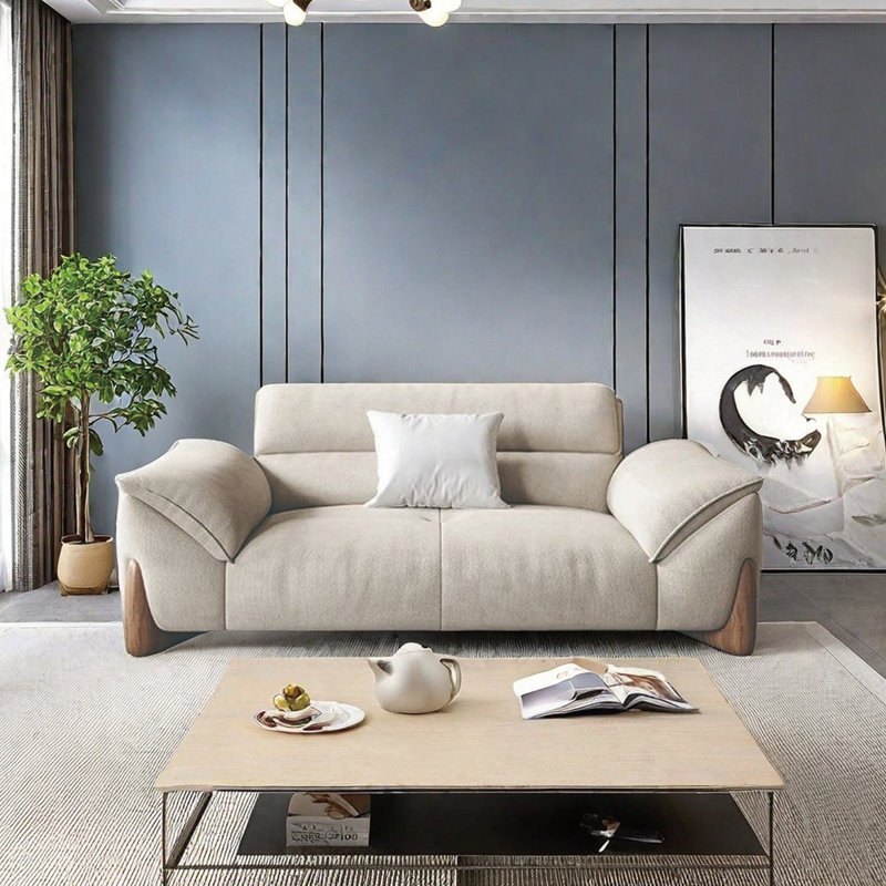 Canapé moderne en tissu, H 33,46 po x l 74,8 po x P 39,37 po, 2