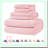 UltraSoft Quick-Dry Microfiber Towel Set - 4 Piece, Super Absorbent Bathroom, Shower, Hotel, Gym Towels - Light Pink