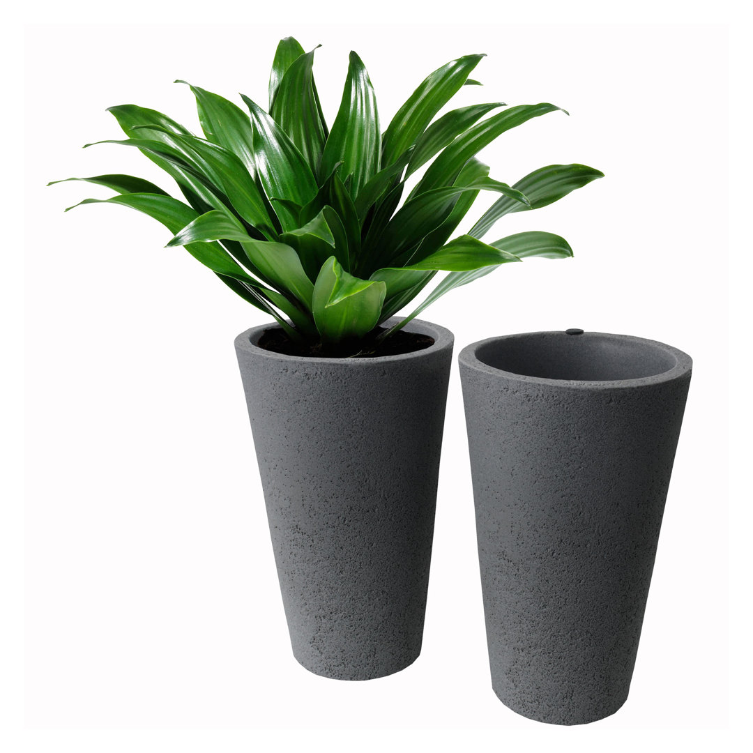 20" Tall Crete Planter, 2 Pack (Set of 2) Algreen