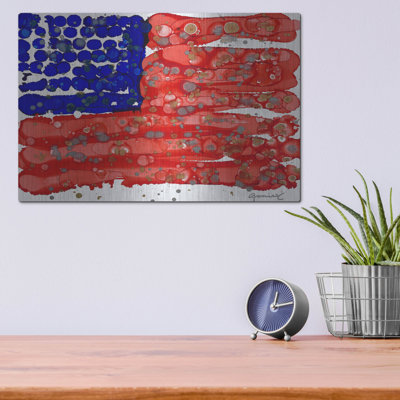 Art mural en métal Brayden Studio® «Bless America» par Lovitude