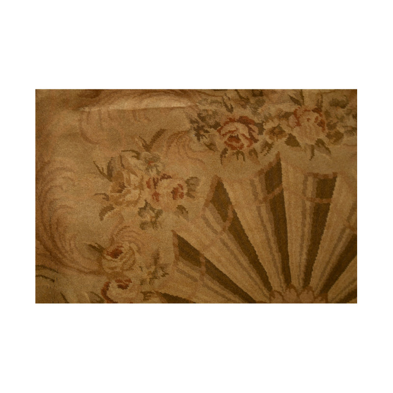Hand-Knotted High-Quality Green Area Rug