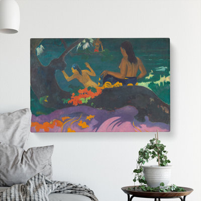 By The Sea by Paul Gauguin - Wrapped Canvas Painting