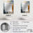 Blue Gold Timeless Turn Vortex - Abstract Spirals Unique Mirror, Blue Large Wall Mirror, Printed Metal Art-953677174