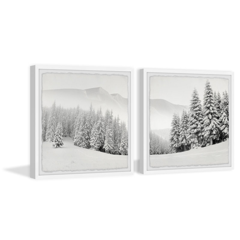 Hello Winter Diptych, H 12 po x l 12 po x P 1,5 po