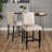 Stylish And Comfortable Counter Stool With Sturdy Construction And Upholstered Seat