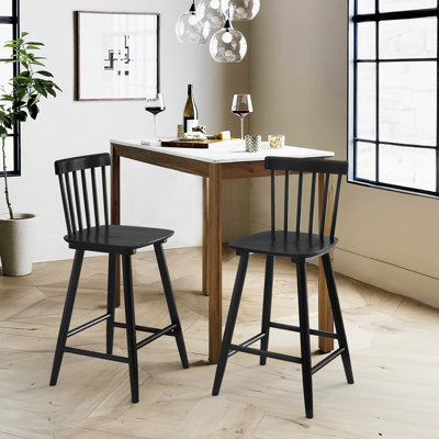 Baggett Solid Wood Counter Stool