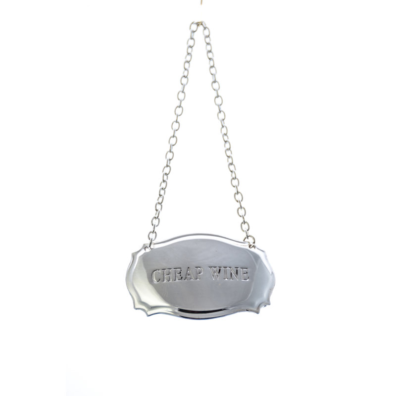 Decanter Label Chippendale Design