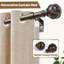 Tringles à rideaux pour fenêtres, tringles à rideaux décoratives réglables avec fleurons à texture nette-842861359-842861363