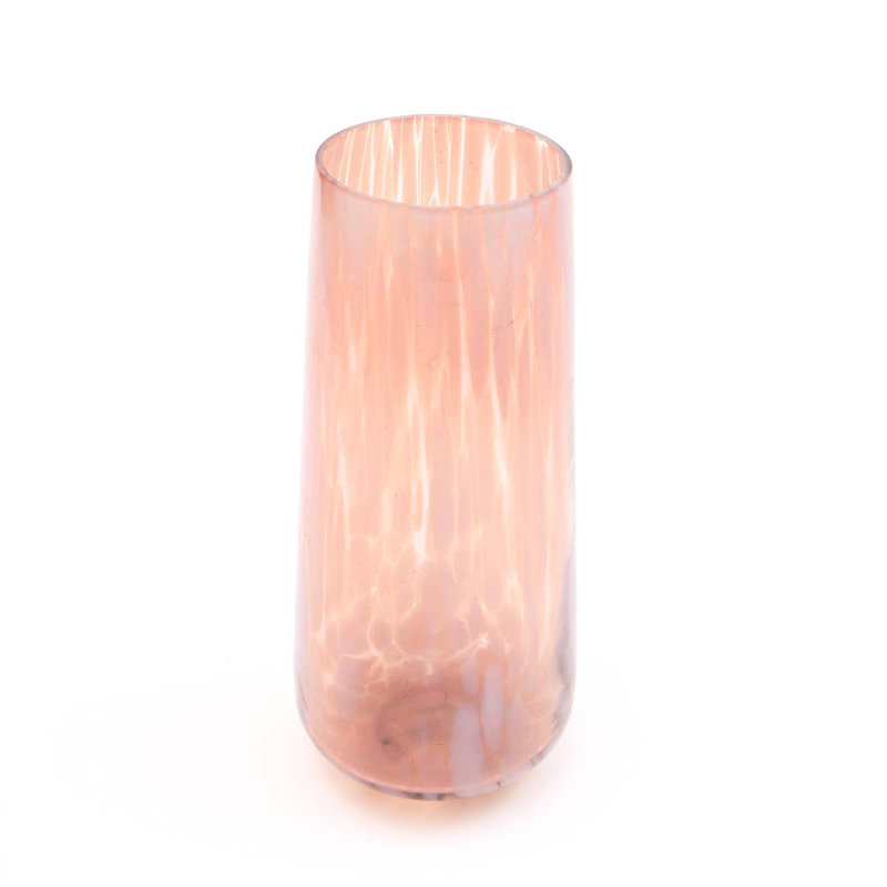 Vase | Long vase en verre élégant | Centre de table décoratif moderne | 12 po