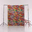 Tapis multicolore à motif floral-1251788051