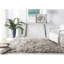 Tapis décoratif gris clair à poil long touffeté à la main Morrell-33492178