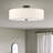 Bazilijus Fabric Semi Flush Mount-704683681-704683682