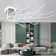 Kiotti Plastic LED Flush Mount LED Modern Ceiling Light Ceiling Lights Dimmable with Remote Control