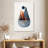 Avery Minimalist Mid-Century Orange Navy II-108358266