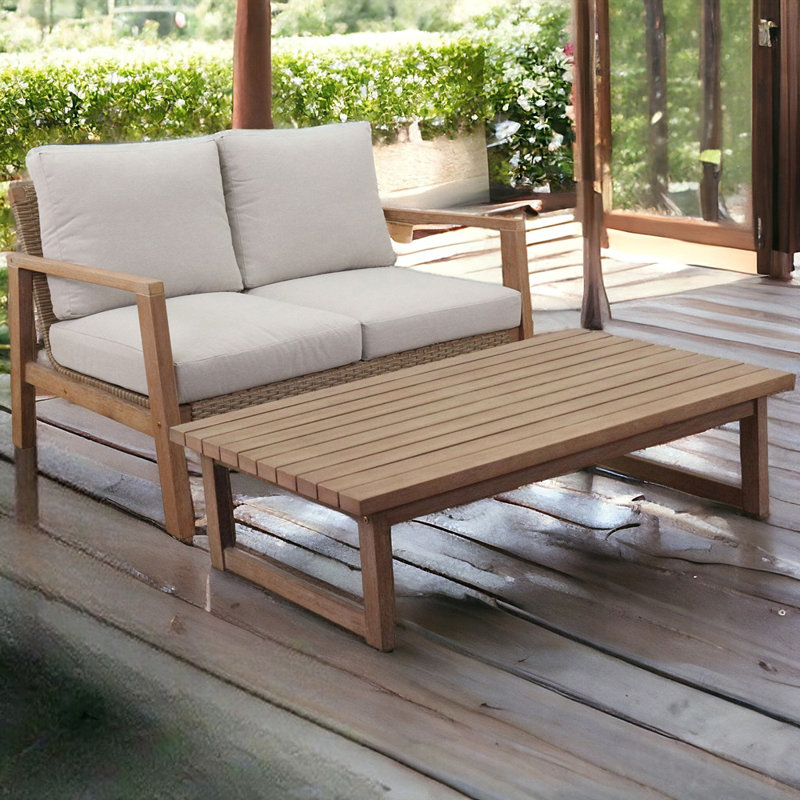 Ecclesia Eucalyptus 2 - Person Patio Conversation Set with Cushions