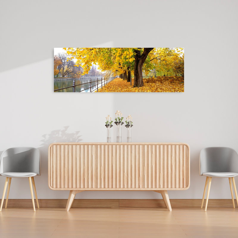 Paysage d'automne à Munich, Allemagne, H 48 po x l 16 po
