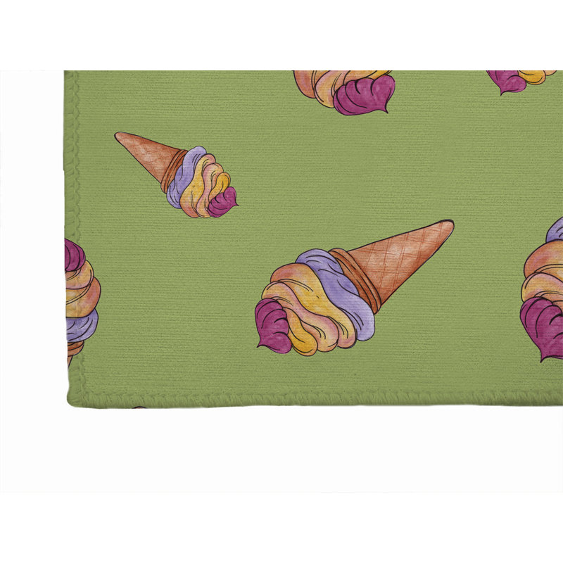 Tapis d'extérieur Summer Ice Cream, Tapis de couloir 2 pi 6 po x 8 pi
