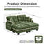 Canapé modulaire en chenille avec coussins lombaires Freely Combinable Modules-129521199