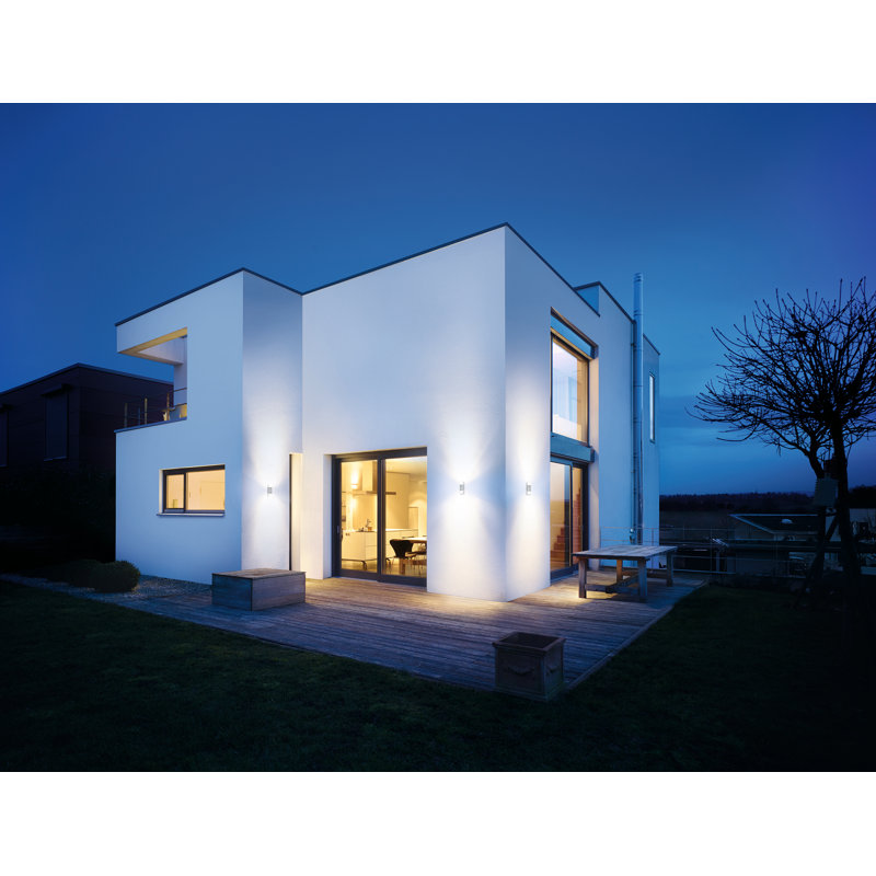 LED Outdoor Wall Light L 910 S Motion Sensor Up-/Downlight Softlight Manual Override, Anthracite