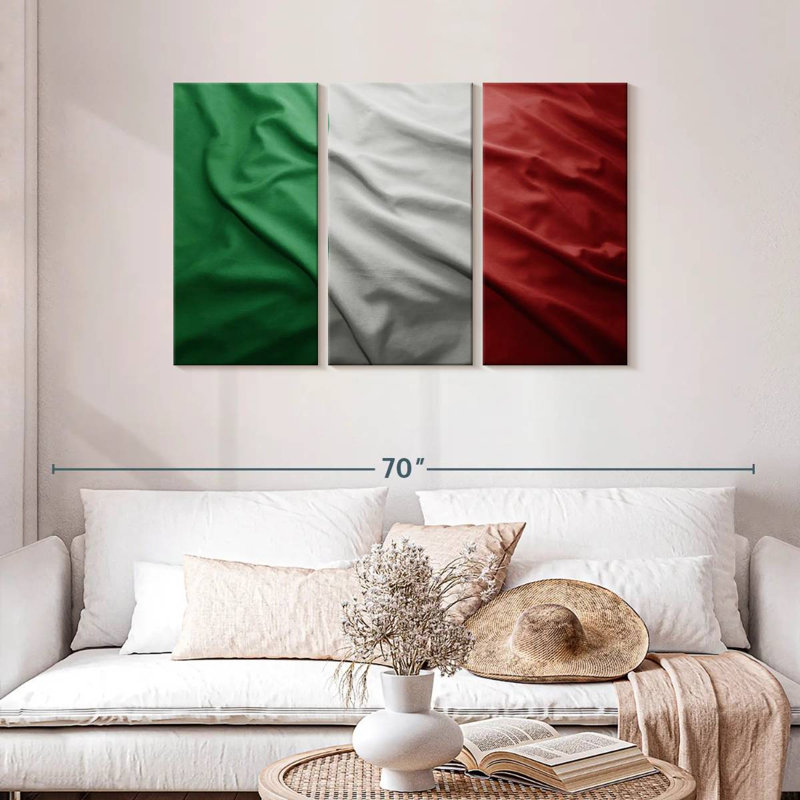 Drapeau italien Borges, H 28 po x l 45 po