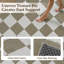 Tapis Aira brun et blanc jacquard à damier avec envers antidérapant-311285809-322603188