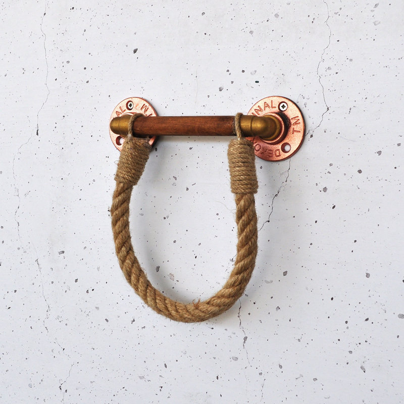 Handmade Metal Pipe Wall Mounted Hand Towel Holder