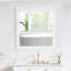Miroir rectangulaire moderne en bois massif avec cadre H 33 po-1247881755-1247881750