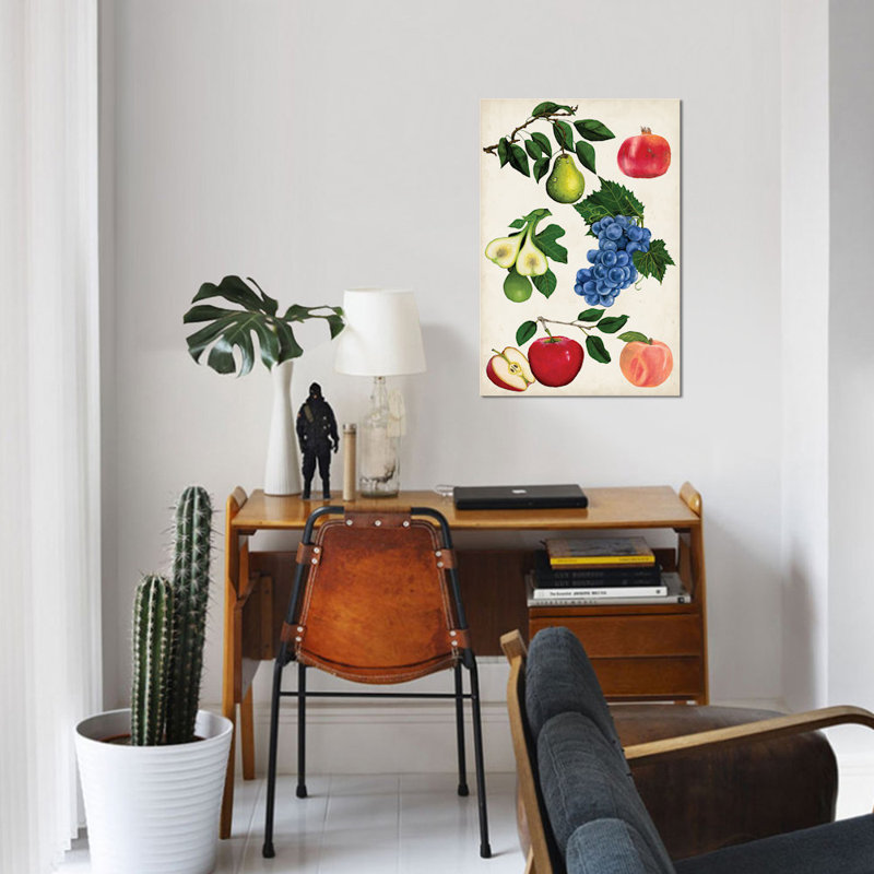 « fruit collection i », impression sur toile, H 26 po x l 18 po x P 1,5 po, Toile tendue, Pas de tapis