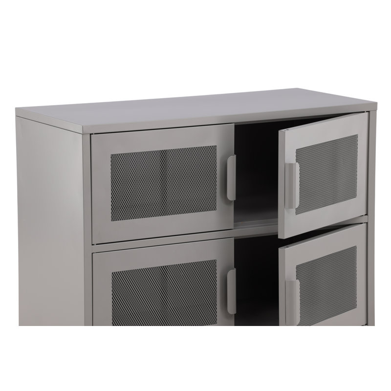 Jakaylin Steel Standard Accent Chest, Light Grey