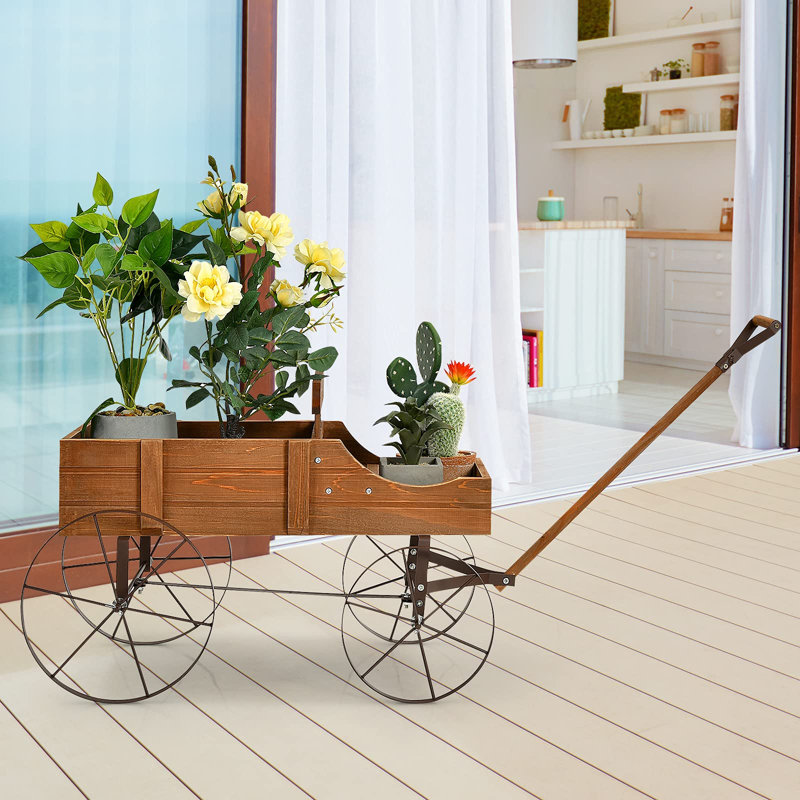 Addix Wood Plant Pot