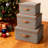 4Pack Storage Box With Flip Lid, Cotton And Linen Fabric Storage Box, Foldable Shelf Clothes Storage Cube, With Handle, Used For Wardrobe, Closet-109170218