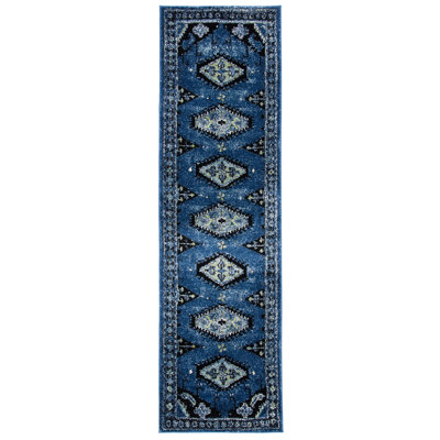 Tapis bleu / noir Southwestern