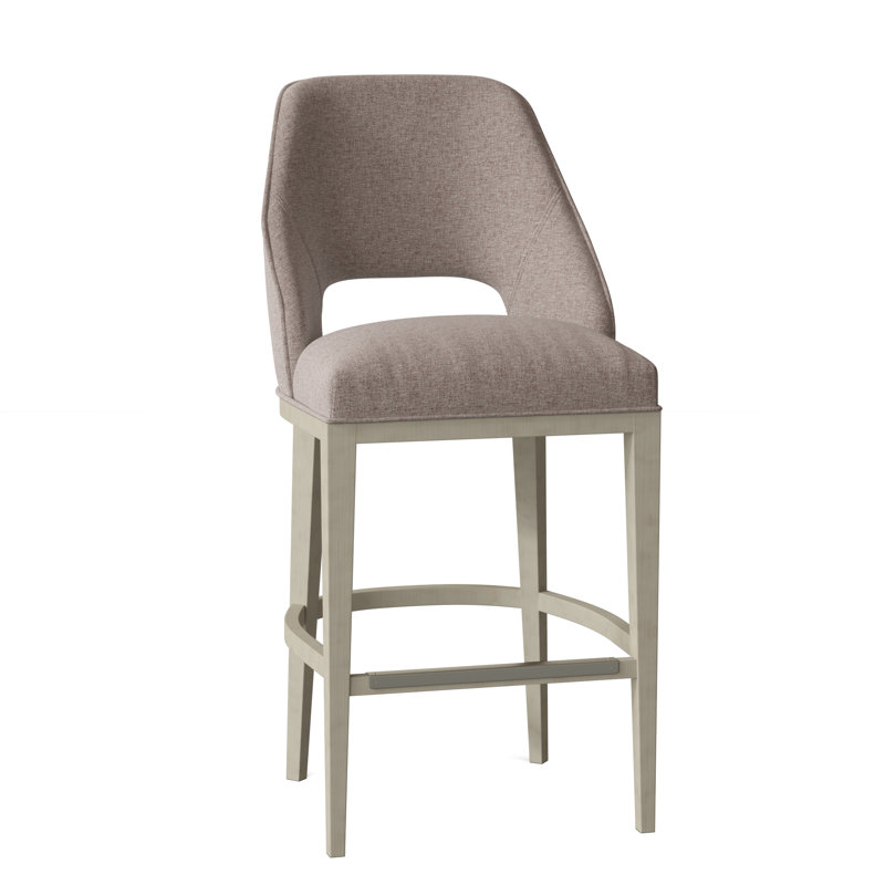 Darien Upholstered Stool, Almond Buff, 9953 Loden, Bar Stool (30.5" Seat Height)
