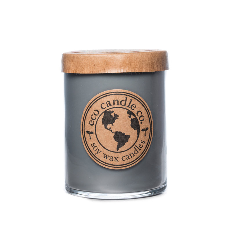 Scented Jar Candle with Glass Holder