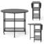 Round Metal Base Dining Table