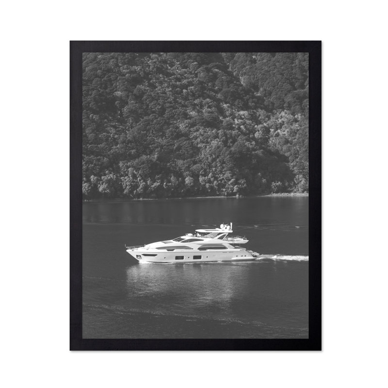 Voilier, Black Framed, Poster, 18"H x 24"W