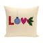 Housse de coussin carrée à imprimé « Love »-19869602