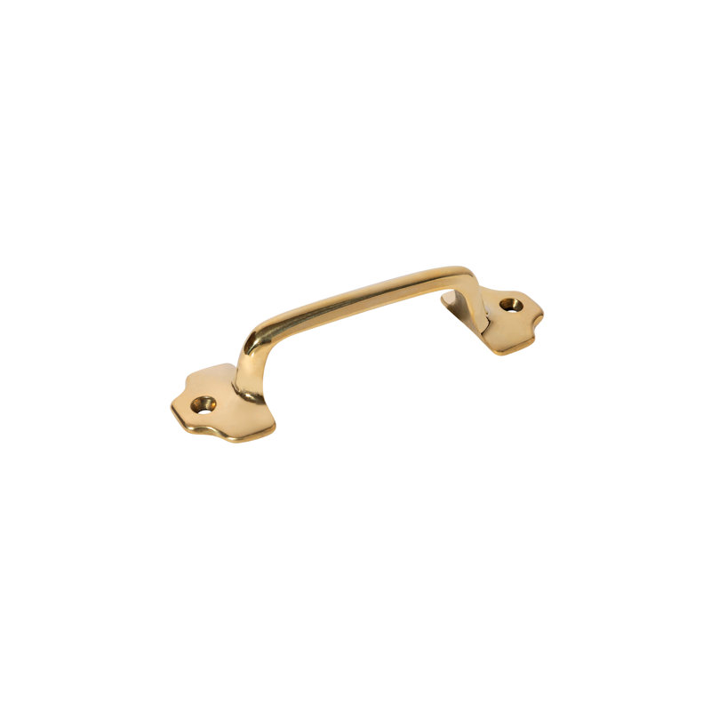 Unlaquered Brass "Empire" Cabinet Drawer Pull