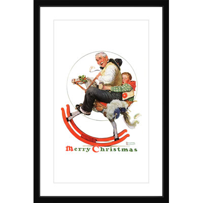 " Gramps On Rocking Horse " by Norman Rockwell