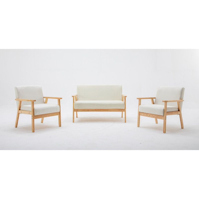 Ensemble de salon moderne avec canapé et 2 chaises Bahamas Modern