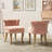 Modern Tufted Velvet Side Chair with Solid Wood Legs-696709280