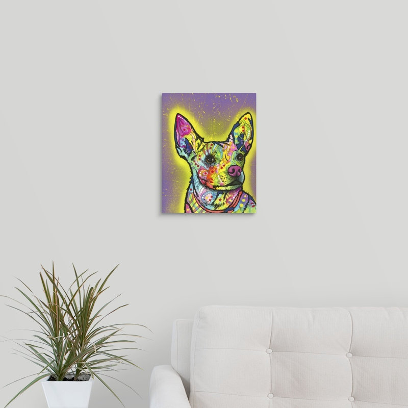« listening », impression sur toile, H 14 po x l 11 po x P 1,25 po