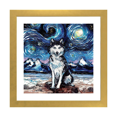 Reproduction d’art, "Husky Night" par aja Trèves